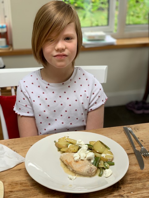 Creamy chicken with potatoes